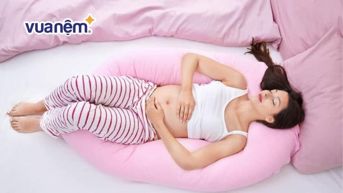 gối chữ u cho bà bầu