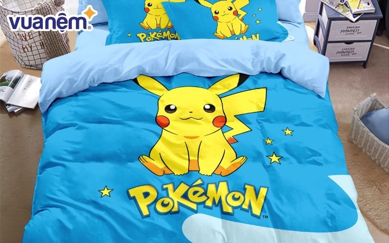Ga giường cho bé hình Pokemon