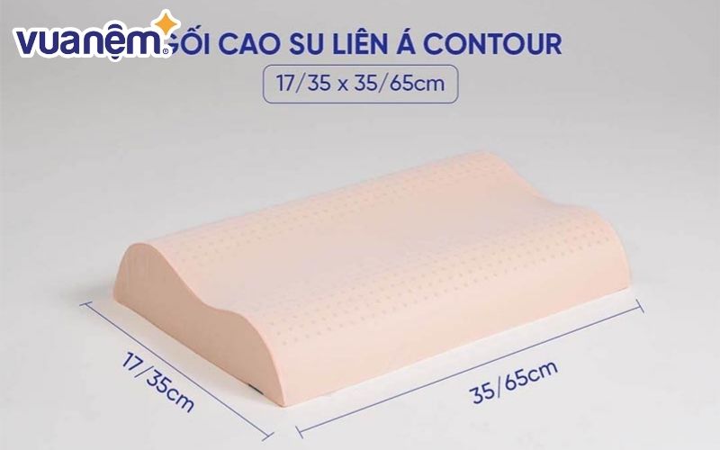 Gối cao su Liên Á Contour