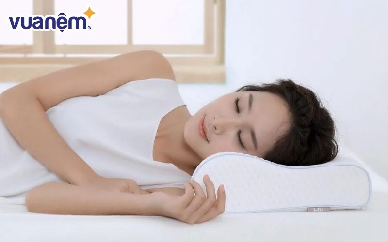 Gối cao su dợn sóng Vạn Thành hỗ trợ tốt cho giấc ngủ