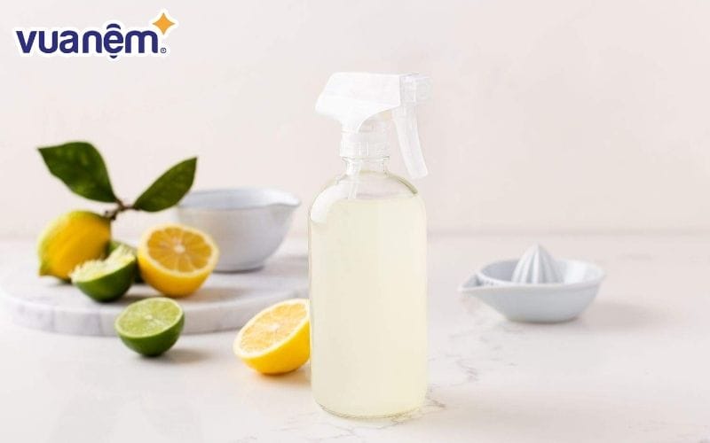 Sử dụng chanh tươi tẩy nấm mốc, vết ố vàng trên mền drap gối nệm