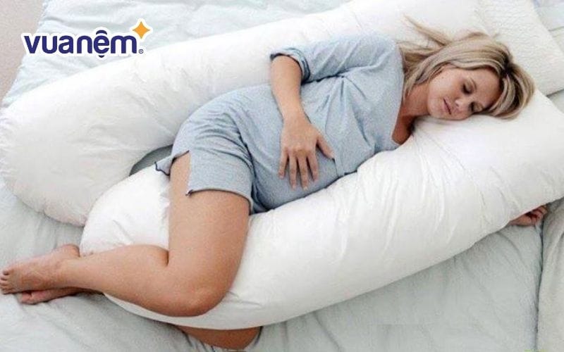 Gối chữ U đem đến cho mẹ bầu giấc ngủ ngon và sâu