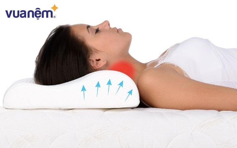 Gối chất lượng kém sẽ gây đau cổ, vai, gáy