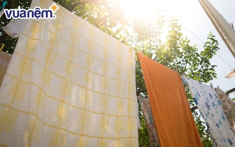 Tránh để chăn ga gối Tencel tiếp xúc với nhiệt độ cao