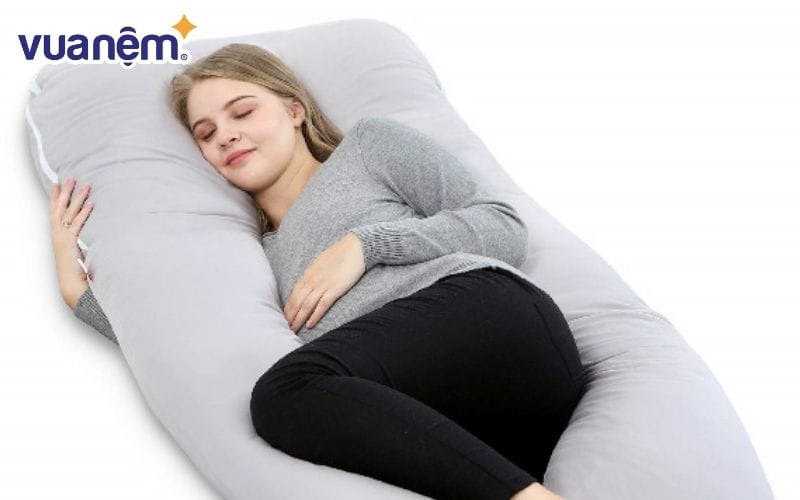 Gối chữ U cho bà bầu Hahuma