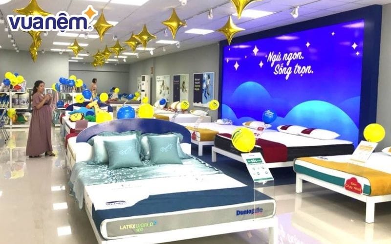 Vua Nệm - Địa chỉ mua sản phẩm mền drap gối nệm bền đẹp, chất lượng