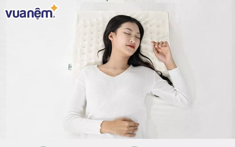 Gối cao su thành phần 100% thiên nhiên Gummi Oren 