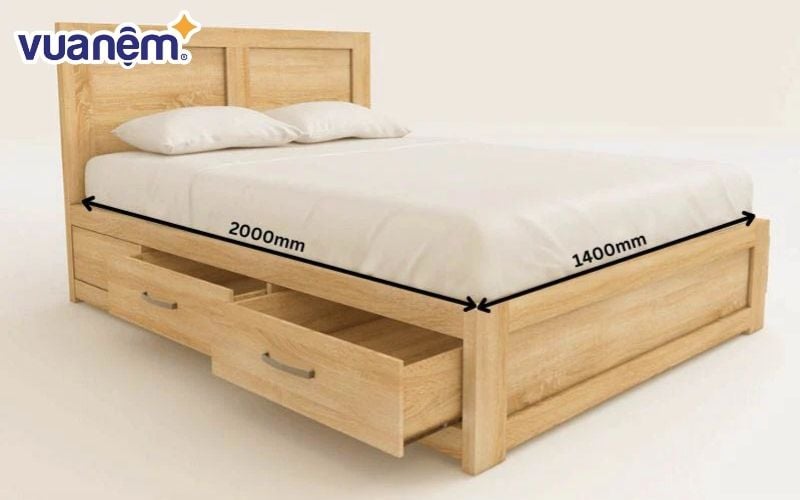 Nệm là yếu tố quan trọng nhất khi bạn xác định kích thước khi mua giường