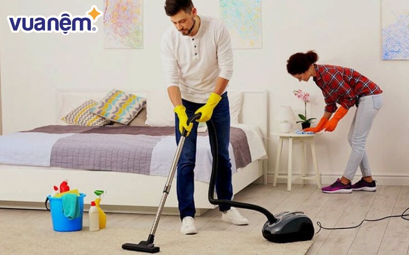 Nên vệ sinh lại phòng ngủ ít nhất 1 tuần 1 lần