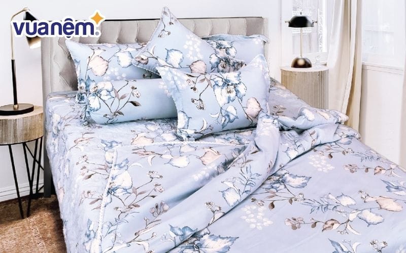 Ga trải giường mát chất liệu tencel là một trong các lựa chọn tốt cho mùa hè