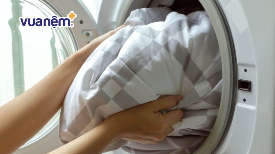 Cách giặt chăn ga gối đệm mùa đông