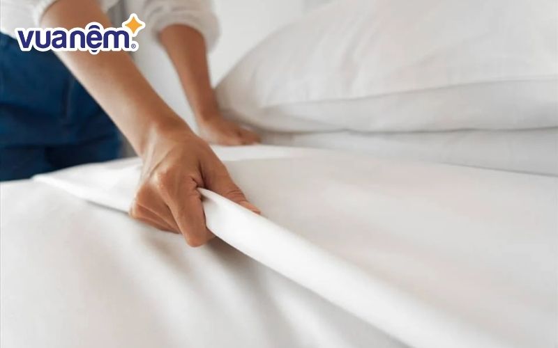 Cách mặc áo, vỏ bọc nệm cao su