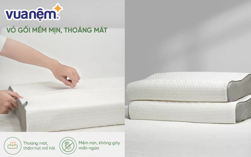 Gối Gummi Contour Massage – Thư giãn đỉnh cao, giấc ngủ êm ái mỗi đêm!