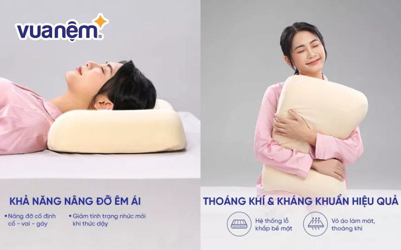 Gối Gummi Contour Massage – Thư giãn đỉnh cao, giấc ngủ êm ái mỗi đêm!