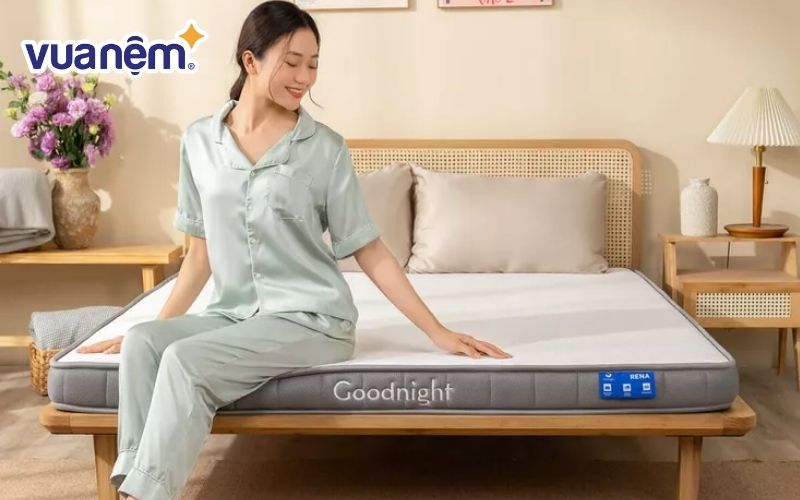 Nệm cao su Goodnight Latex Hybrid cân bằng giữa giá thành và trải nghiệm