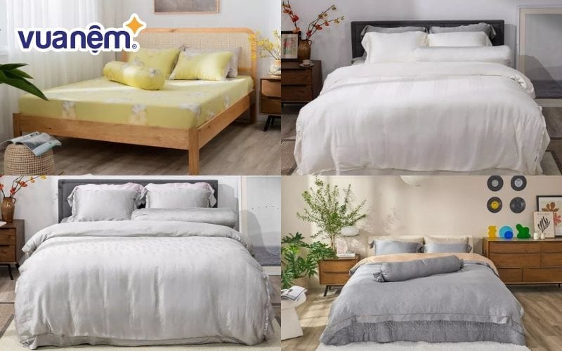 Chăn ga gối cho người tuổi Mùi 1995 và 2015 hợp mệnh Kim