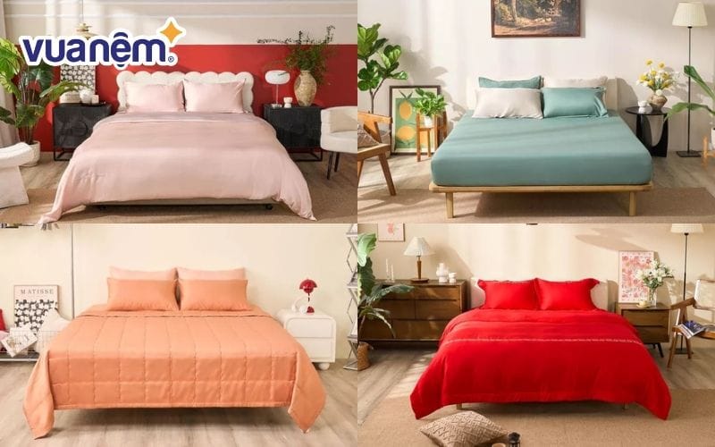 Chăn ga gối màu mệnh Hỏa phù hợp với người tuổi Đinh Mùi