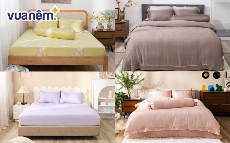 Tuổi Tân Mùi 1991 chọn chăn ga gối màu vàng sẫm, vàng đất