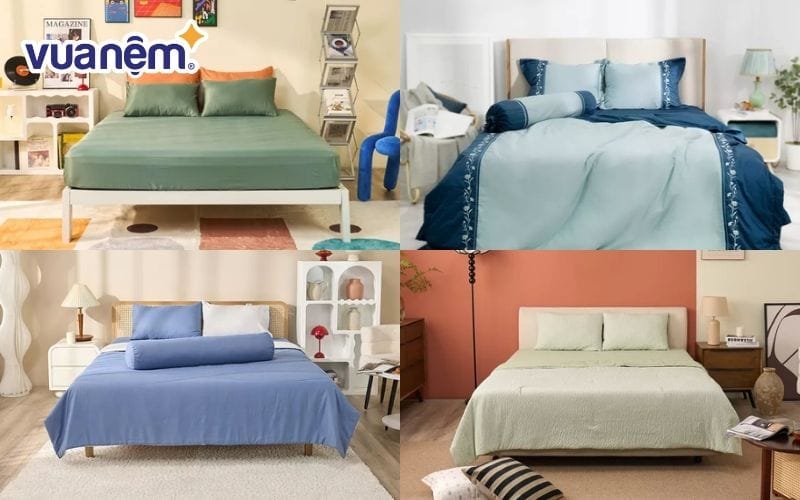 Chăn ga gối cho người tuổi Mùi 2003 nên chọn màu xanh dương hoặc xanh lá