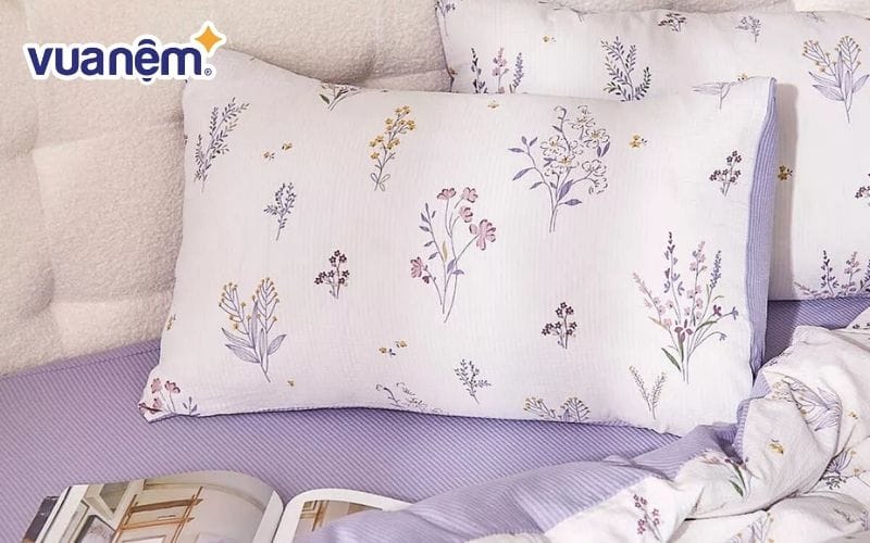 Bộ chăn ga gối màu tím Goodnight Bamboo sang trọng hiện đại