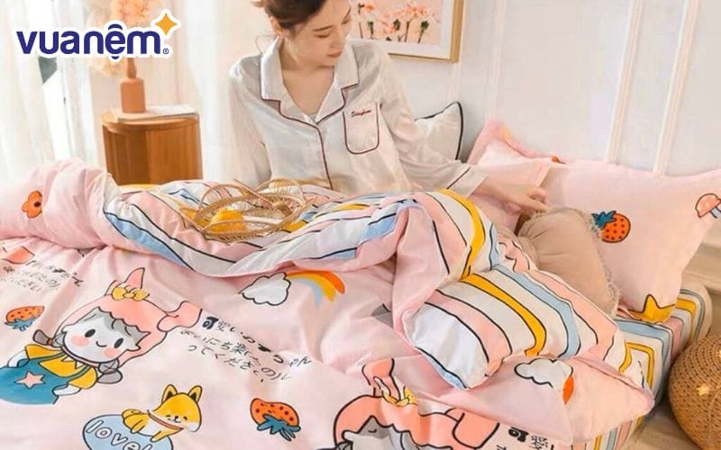 Mẫu chăn cotton poly 4