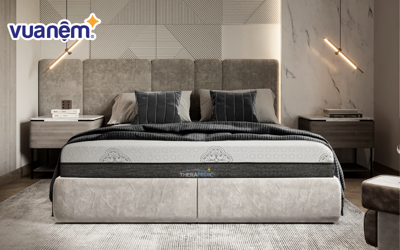 Therapedic nổi tiếng với dòng nệm lò xo cao cấp