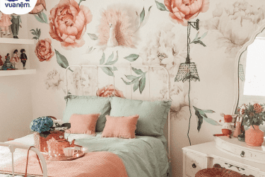 phòng ngủ vintage