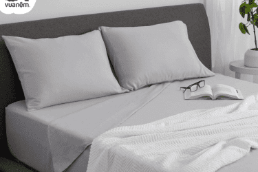 drap giường màu trơn