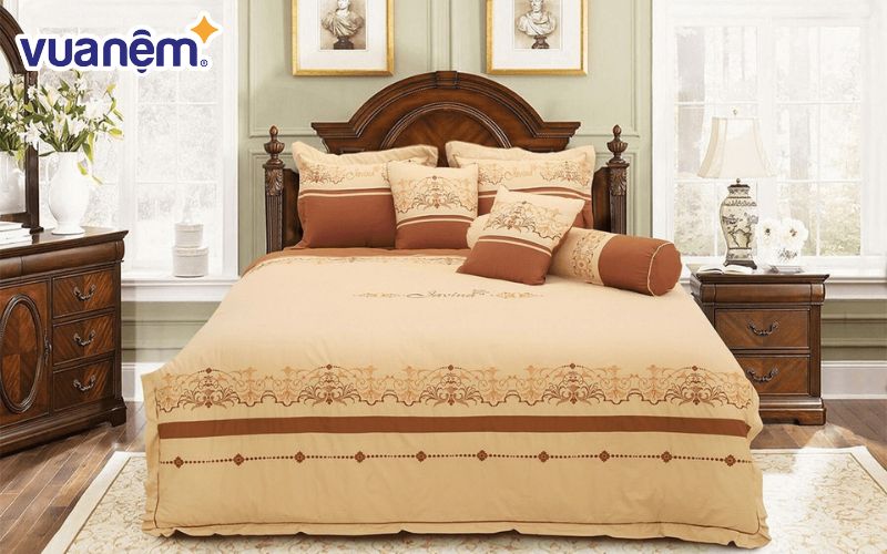 Ga giường làm bằng vải thun có ưu điểm nổi trội là khả năng hút ẩm tốt