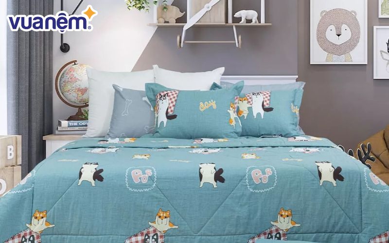 Ga giường chống khuẩn vải Cotton - Mẫu 5