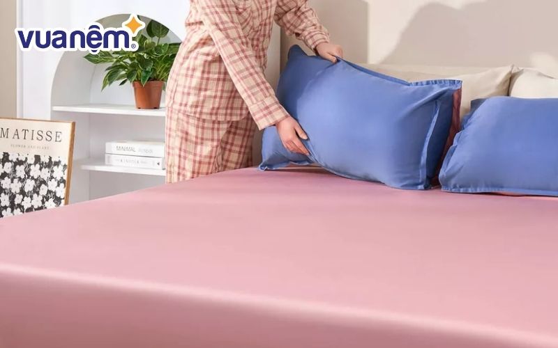 Ga giường vải microfiber vừa bền vừa dễ vệ sinh