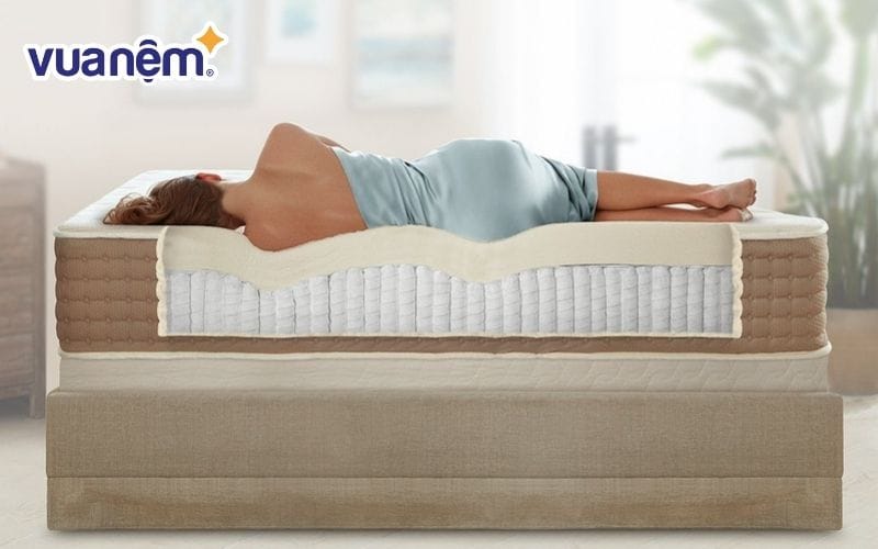 Đệm có độ đàn hồi cao sẽ hỗ trợ rất tốt cho cột sống