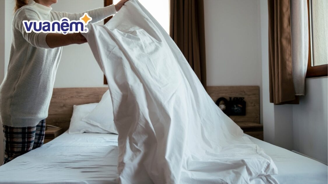 Sai lầm khi giặt drap trải giường mà ai cũng gặp phải