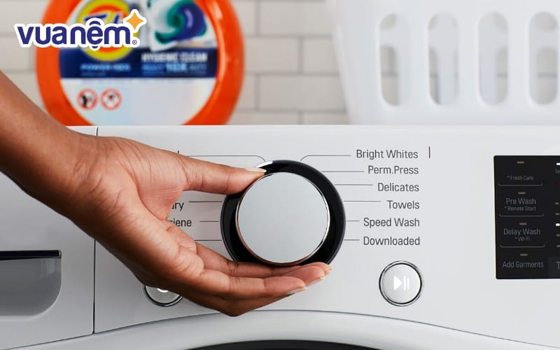 Chọn chế độ giặt phù hợp giúp drap luôn mềm mại và bền đẹp theo thời gian