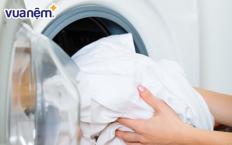 Bạn lựa chọn chế độ giặt chăn mền khi giặt ruột chăn bông