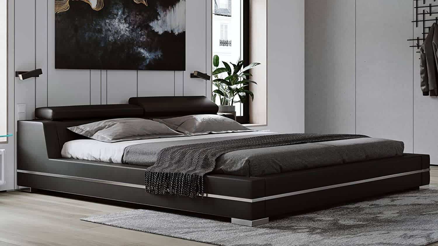giá giường gỗ sồi 1m8 
