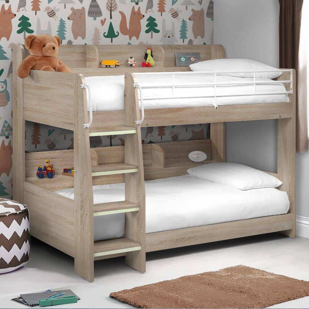 giường tầng gỗ tự nhiên cho bé gái 1