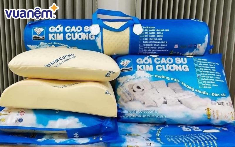 Gối cao su Kim Cương hiện có tới 41 sản phẩm khác nhau