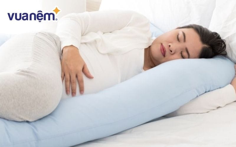 Gối gác chân cho bà bầu