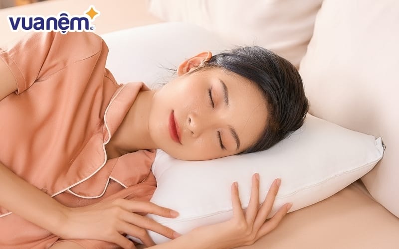 Gối lông vũ nhân tạo Goodnight Mochi siêu êm chuẩn khách sạn 5 sao