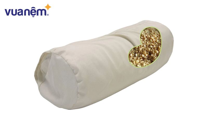 Bên trong loại gối ngủ văn phòng làm từ xốp hạt.