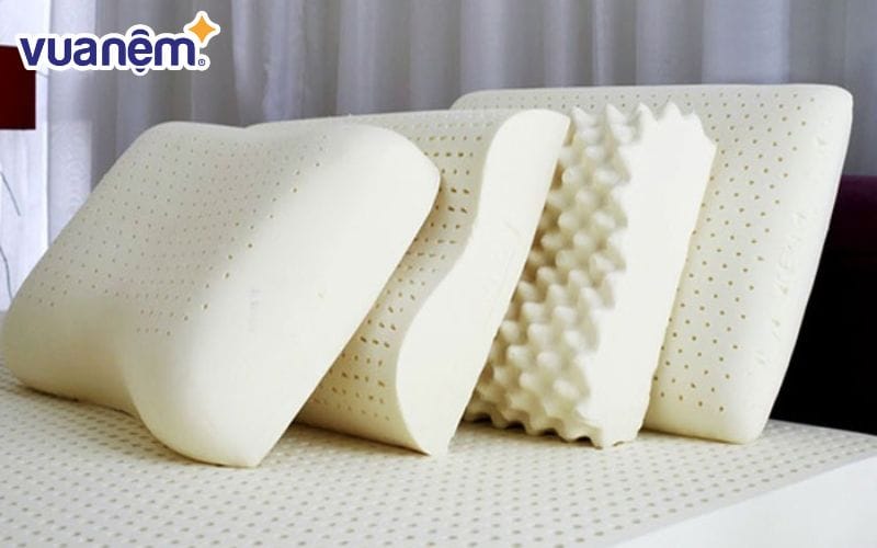 Gối cao su tạo cảm giác hoàn toàn thoải mái khi nằm ngủ
