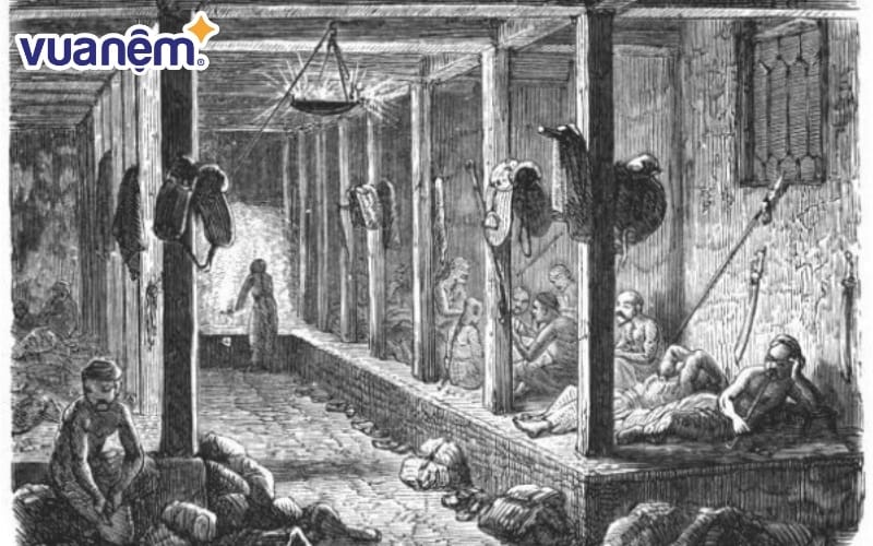 Ở thế giới phương Đông, ngủ trên mặt đất còn tồn tại khá lâu