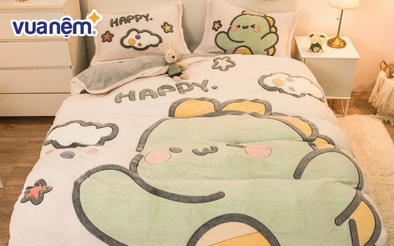 Lưu ý đến họa tiết trên chăn ga gối theo sở thích của con