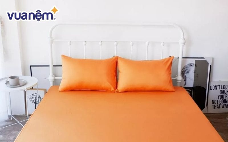 Màu sắc chăn ga gối theo cung hoàng đạo Sư Tử là các màu nóng như cam, vàng