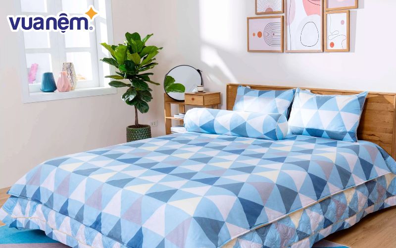 Mền cotton mát được làm từ chất liệu cotton tự nhiên 100% - Mẫu 3