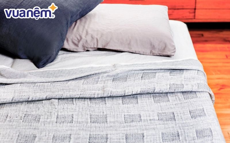Mền cotton mát vải đũi - Mẫu 5