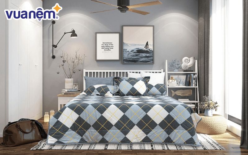 Mền mỏng được làm từ chất liệu cotton tự nhiên 100% - Mẫu 1