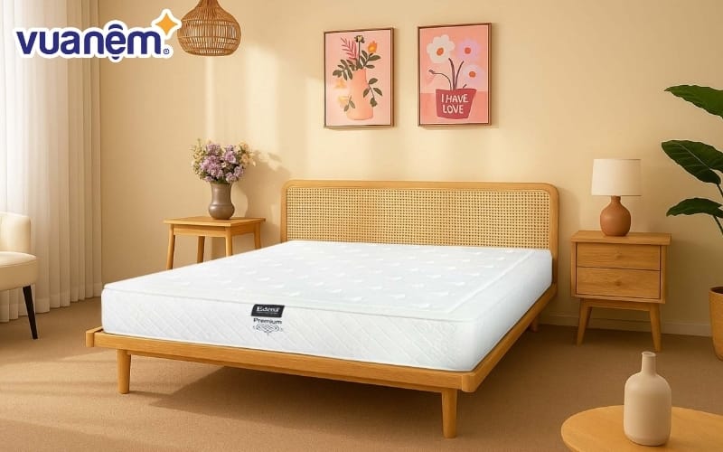 Nệm lò xo Edena được sản xuất nhờ công nghệ Châu Âu đạt tiêu chuẩn chất lượng cao