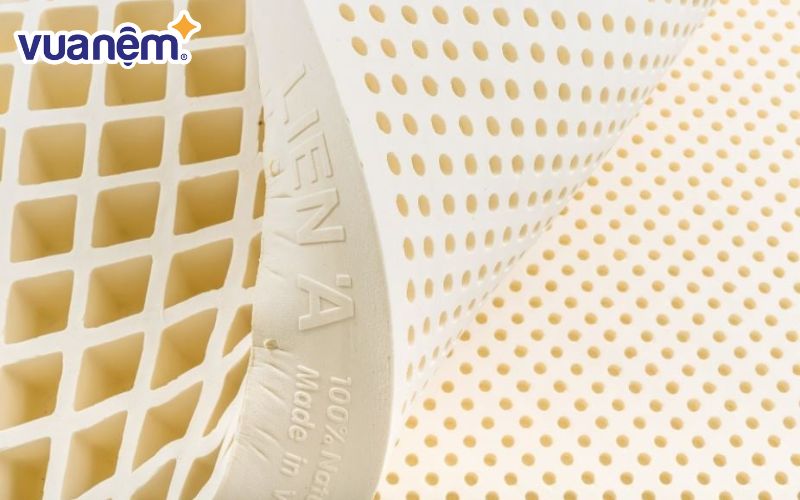 Nệm cao su Liên Á được sản xuất từ 100% cao su thiên nhiên